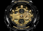 G-Shock Black/Gold Analog-Digital Watch - GA-140GB-1A1