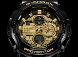 G-Shock Black/Gold Analog-Digital Watch - GA-140GB-1A1