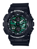 G Shock DarkGreen/SmokyBlack Analog-Digit Watch - GA-140MG-1A