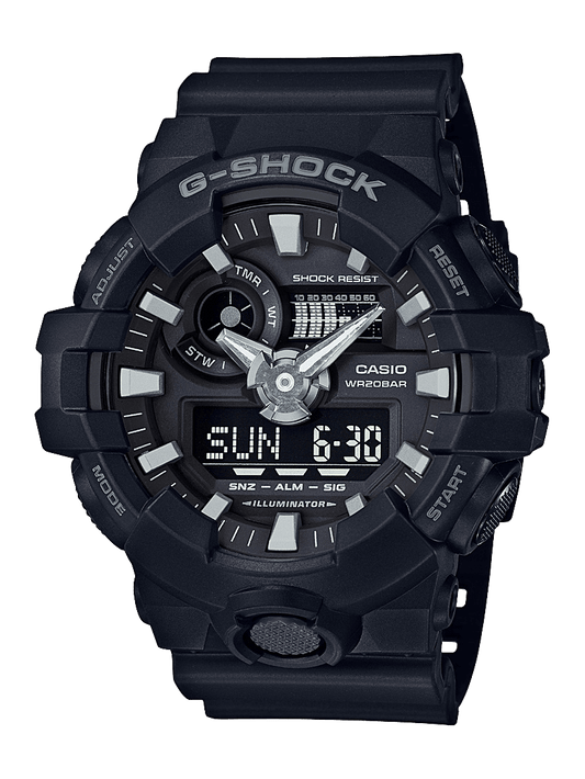 G Shock Black/Grey Analog-Digit Watch - GA-700-1B