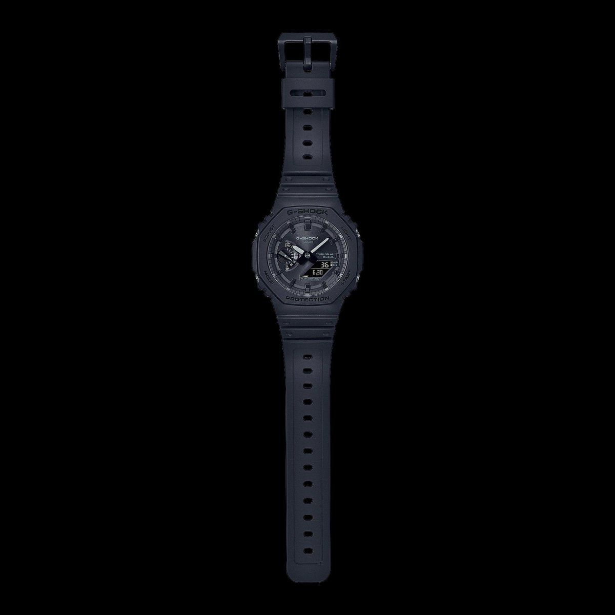 G Shock Black Octagonal Analog-Digit Solar Watch - GA-B2100-1A1
