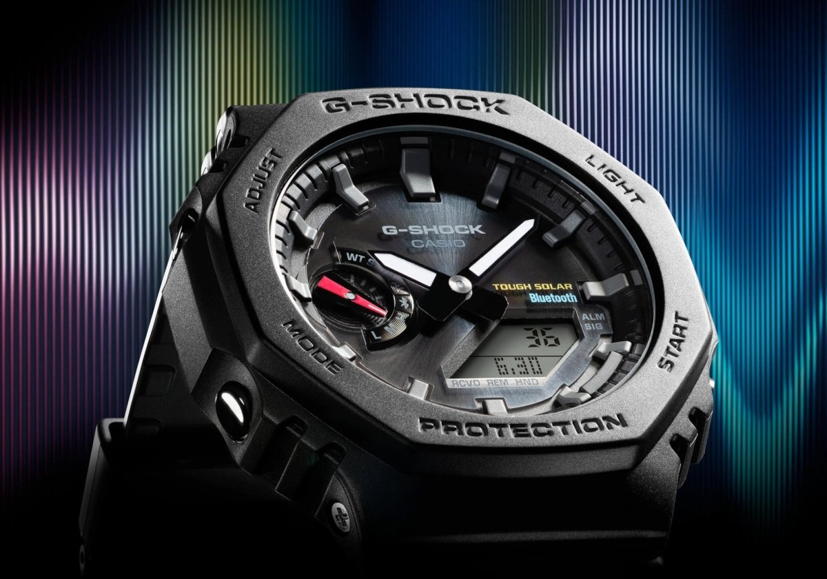 G Shock Black Octagonal Analog-Digit (2100 Series) Watch - GA-B2100-1A