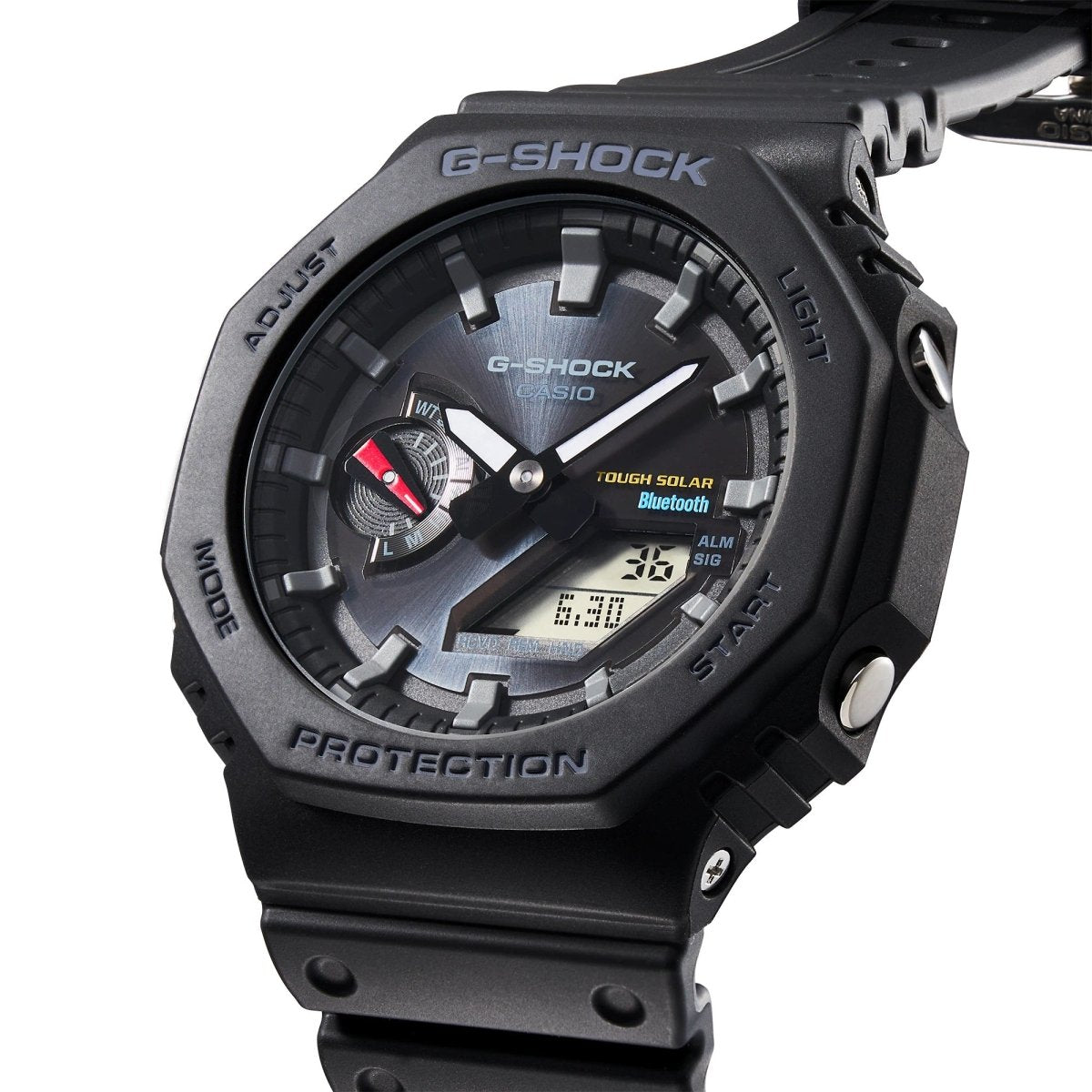 G Shock Black Octagonal Analog-Digit (2100 Series) Watch - GA-B2100-1A