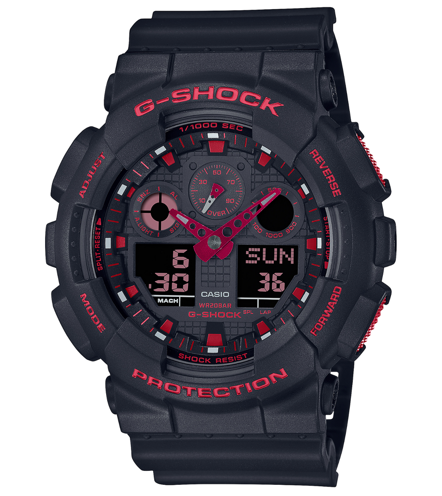 Digital watch sales with red digits