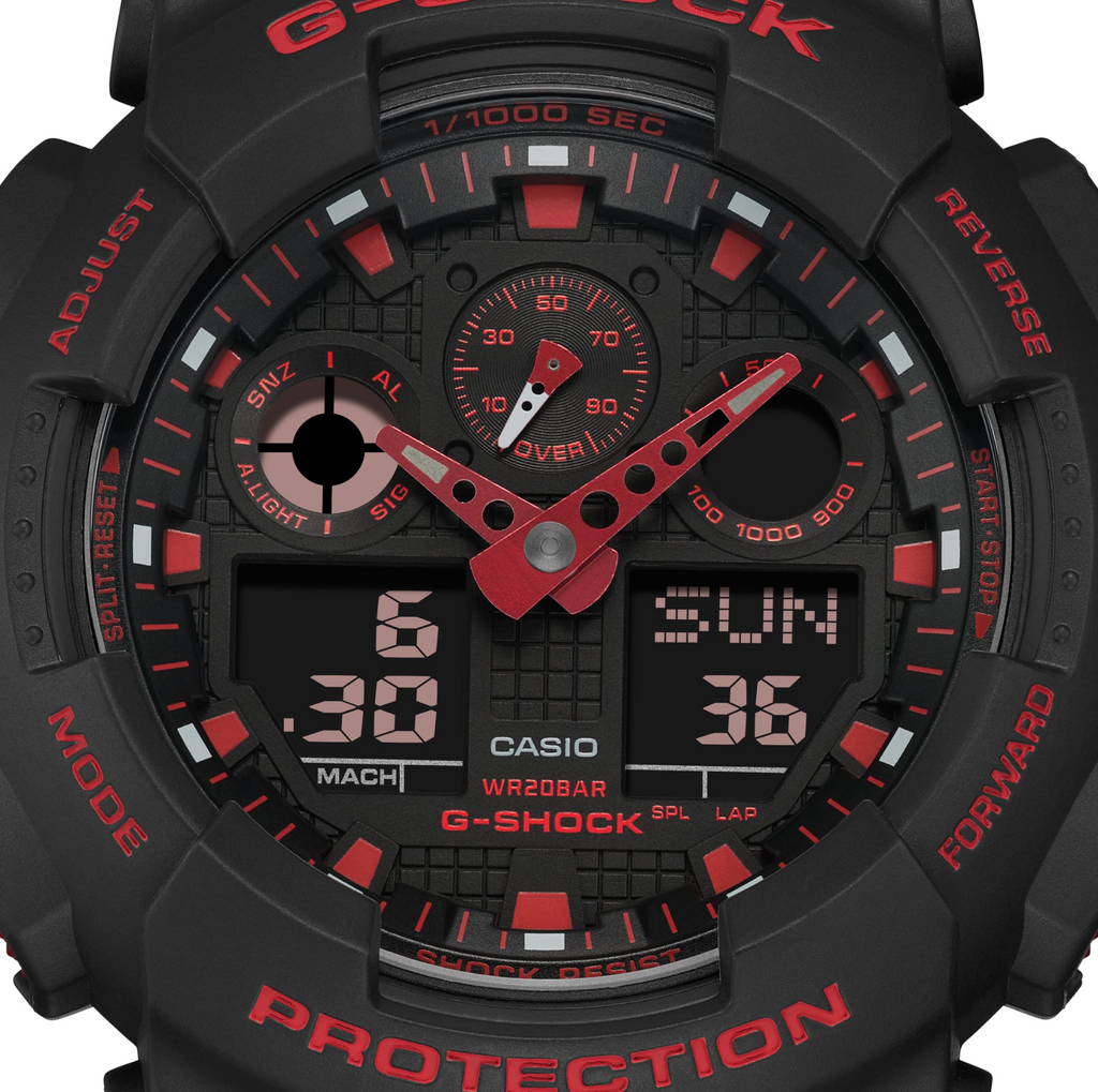 Gshock ga100 red hot sale