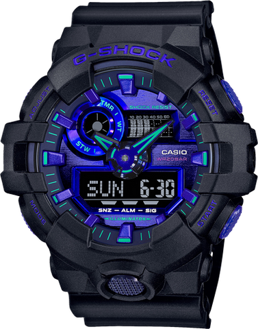 G Shock Black,Red,Blue Analog/Digit Watch (GA700 series) - GA700VB-1A