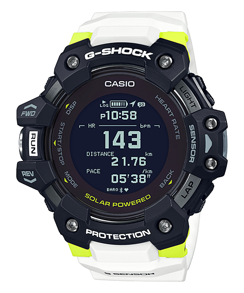 G shock Heart Rate Monitor White Watch - GBD-H1000-1A7