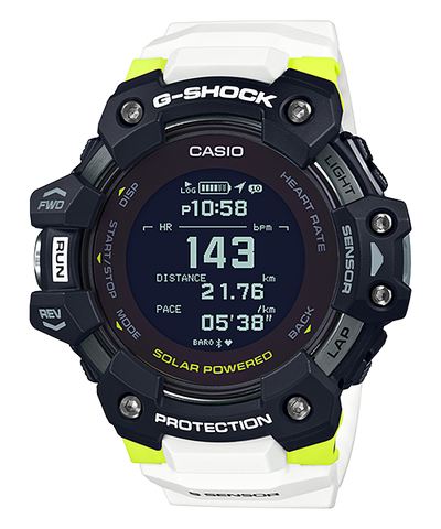 G shock Heart Rate Monitor White Watch - GBD-H1000-1A7