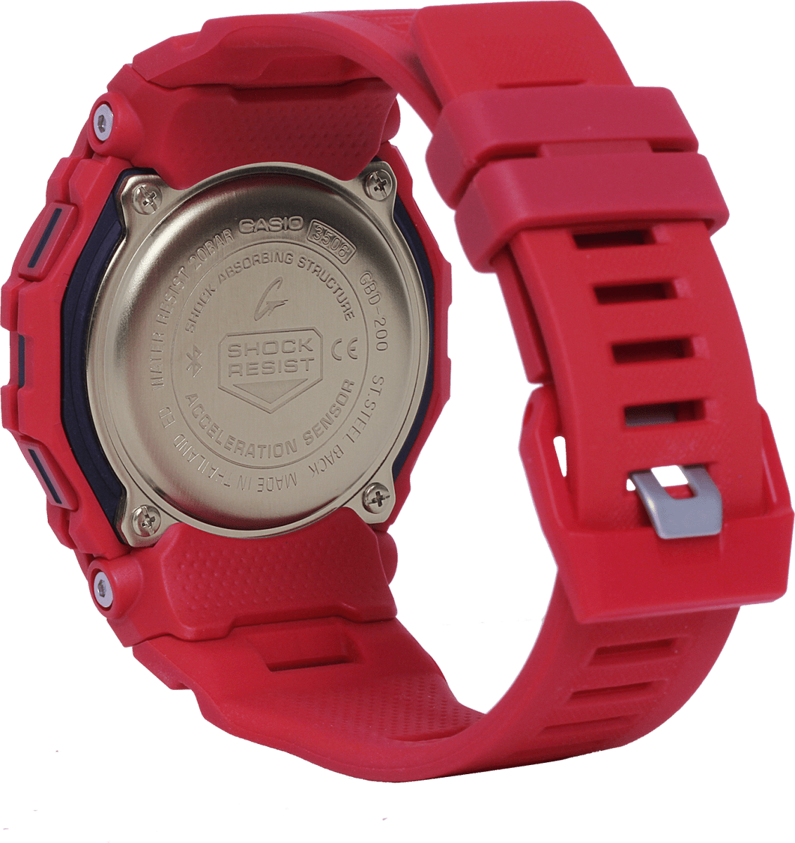 G Shock Red G-Squad Watch- GBD-200RD-4
