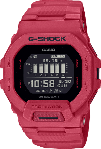 G Shock Red G-Squad Watch- GBD-200RD-4