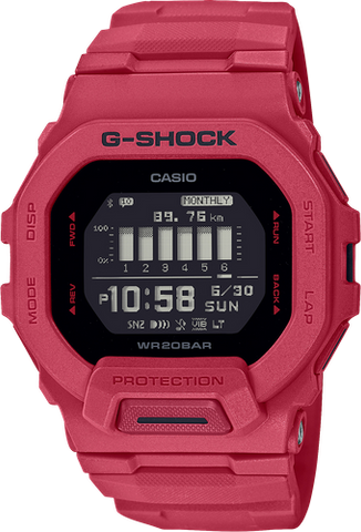 G Shock Red G-Squad Watch- GBD-200RD-4