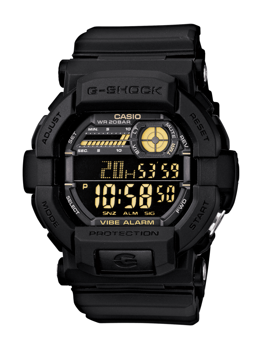 G shock | Casio Black Digital Vibration Alert Watch - GD350-1B