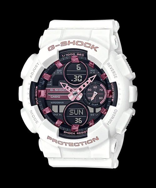 G-Shock Women's White/Pink Digit-Analog (GMA-S120) Watch