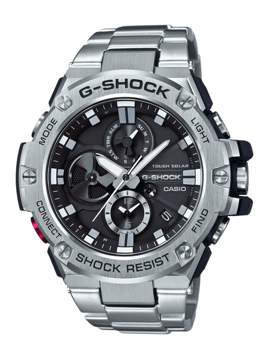 G Shock G Steel Bluetooth Solar Silver Watch - GST-B100D-1A