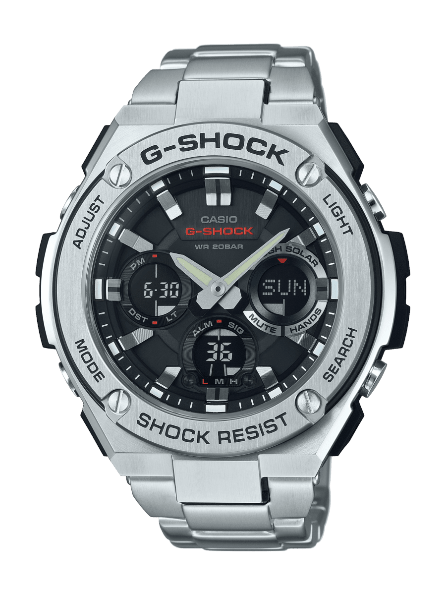 G shock, G Steel Mens Full Metal strap Watch - GSTS110D-1A