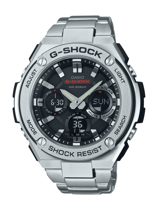 G shock, G Steel Mens Full Metal strap Watch - GSTS110D-1A