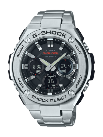 G shock, G Steel Mens Full Metal strap Watch - GSTS110D-1A