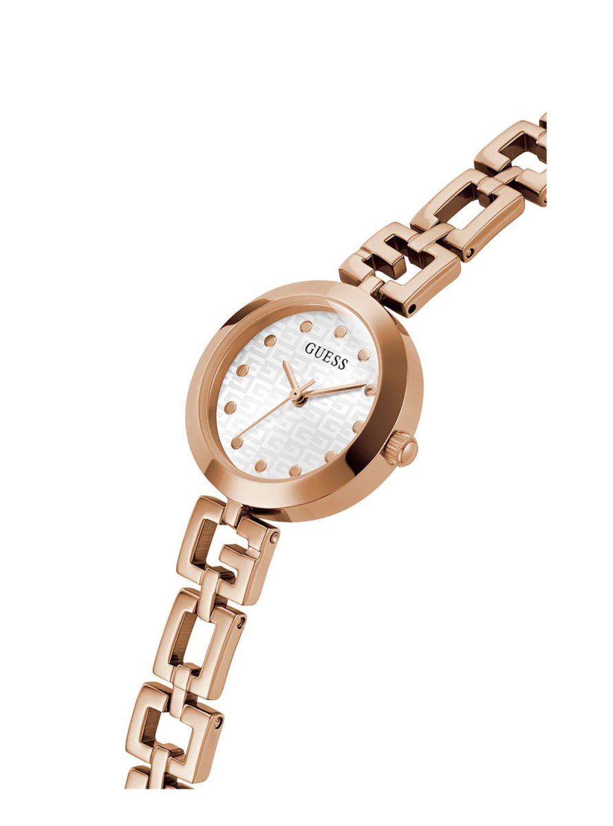 Guess Womens Steel Rose Tone Watch GW0549L3