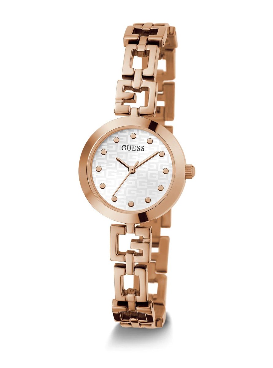 Guess Womens Steel Rose Tone Watch GW0549L3