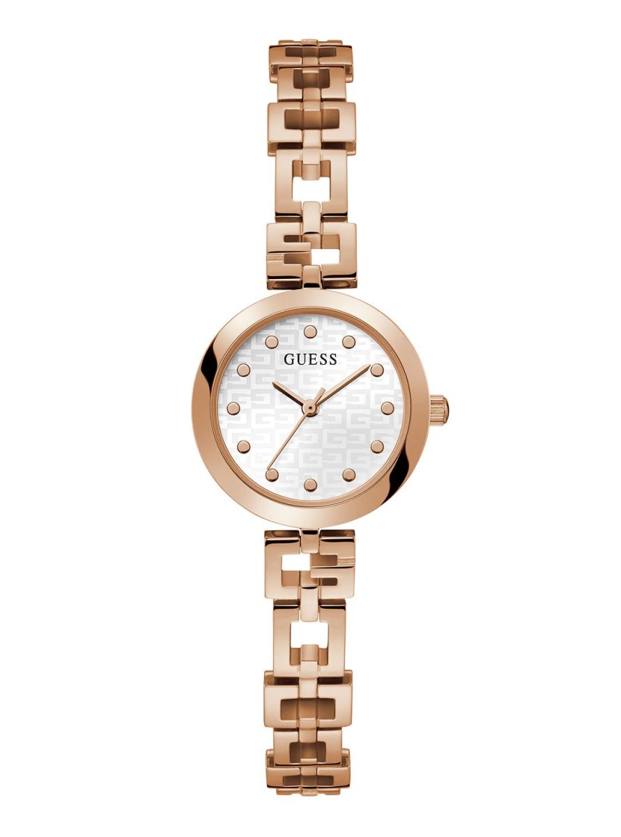Guess Womens Steel Rose Tone Watch GW0549L3
