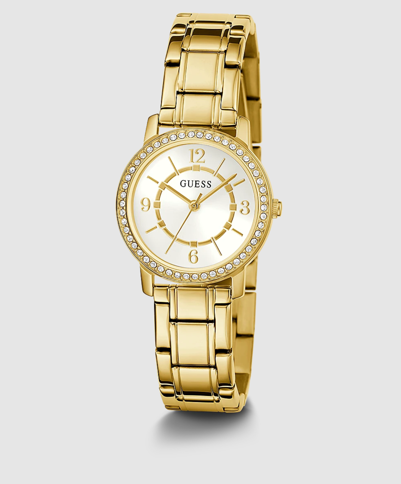 Guess Ladies Melody Gold Crystal Watch - GW0468L2