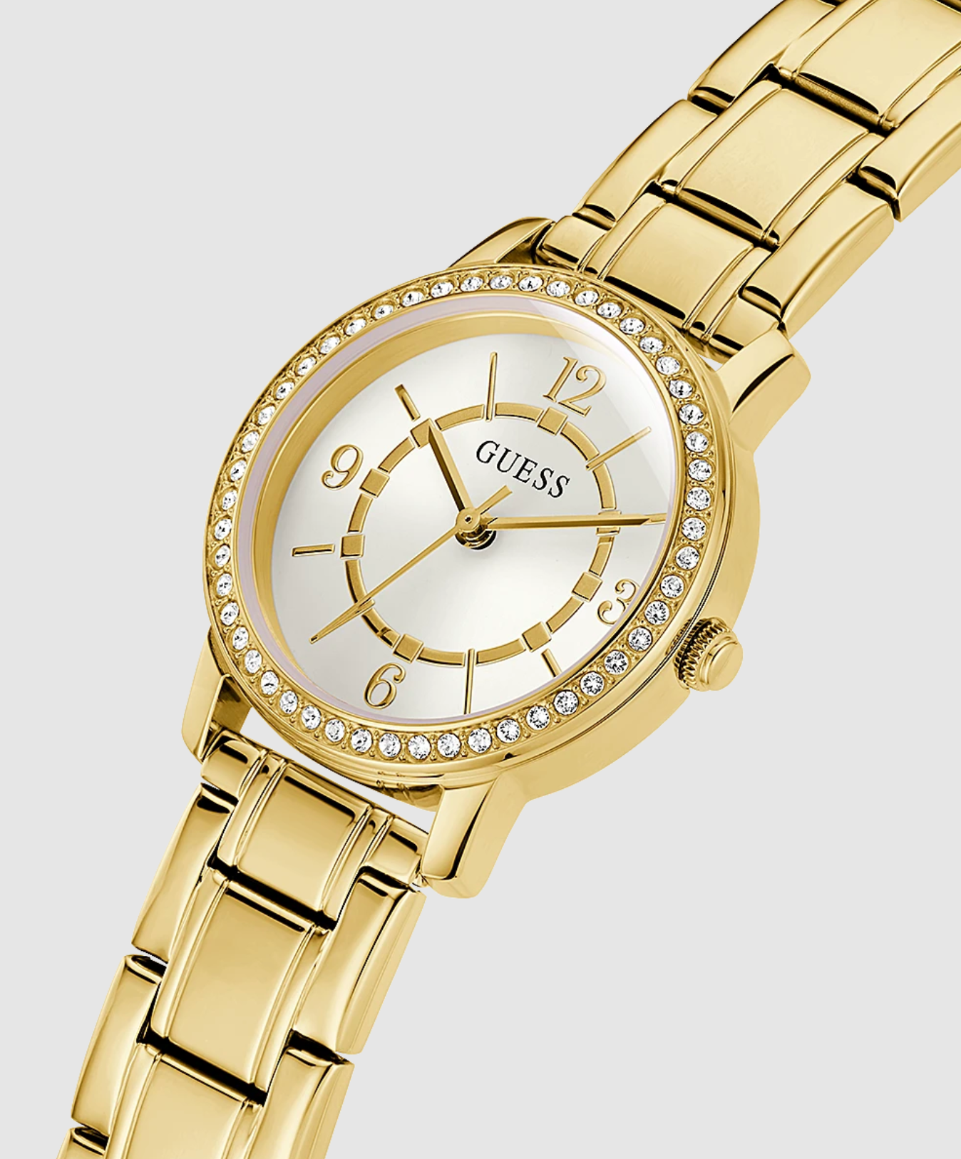 Guess Ladies Melody Gold Crystal Watch - GW0468L2