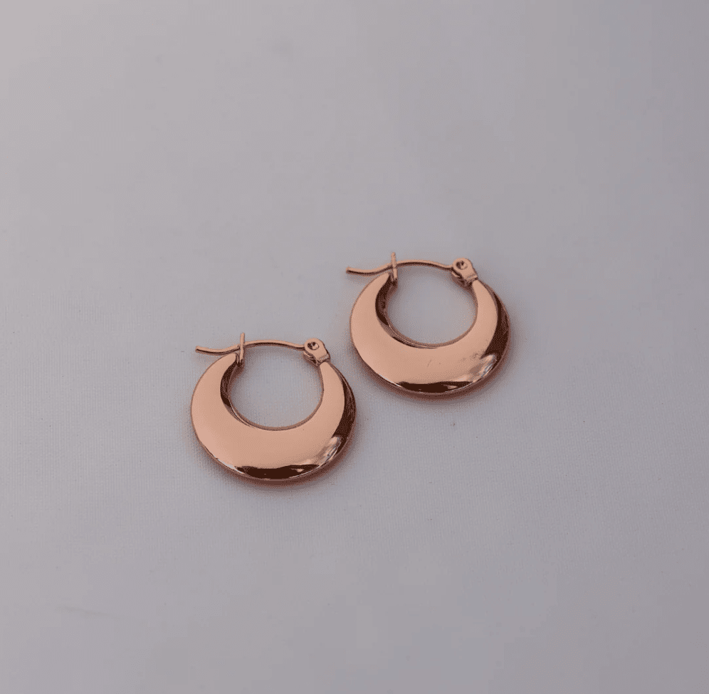 FV Hoops Rose Gold Hollow Hoops Earrings 20 mm - HOPLHR-E20