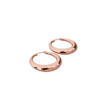 FV Hoops Rose Gold Hollow Hoops Earrings 30 mm - HOPLHR-E30