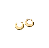 FV Yellow Gold Hollow Hoops Earrrings 20 mm - HOPLHY-E20