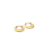 FV Yellow Gold Hollow Hoops Earrrings 20 mm - HOPLHY-E20