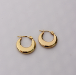 FV Yellow Gold Hollow Hoops Earrrings 20 mm - HOPLHY-E20