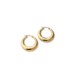 FV Yellow Gold Hollow Hoops Earrrings 30 mm - HOPLHY-E30