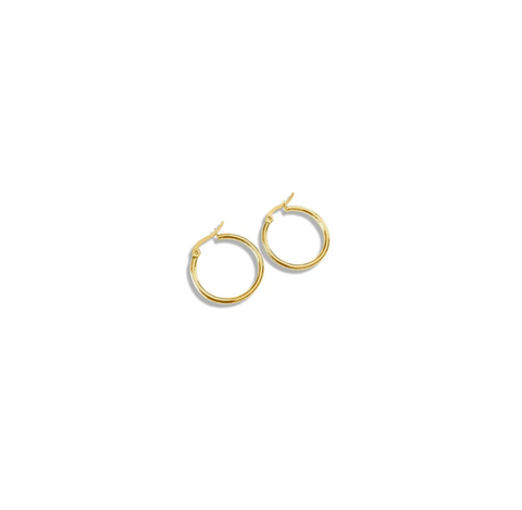 FV Hoops Yellow Gold Earring 20 mm - HOPY-E20