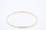 9ct Solid Gold Bangle 2.78mm wide