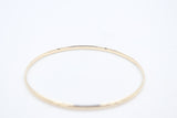 9ct Solid Gold Bangle 2.78mm wide