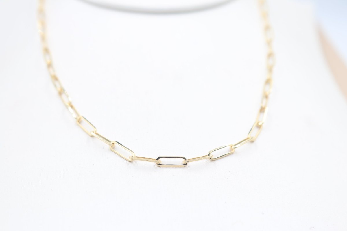 9ct Gold Paper clip Link Chain