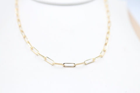 9ct Gold Paper clip Link Chain