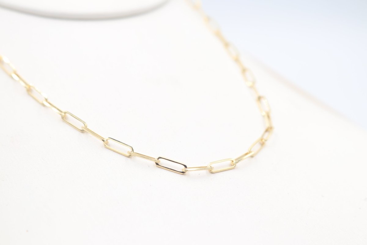9ct Gold Paper clip Link Chain