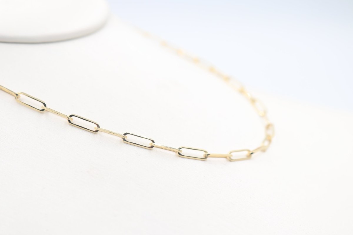 9ct Gold Paper clip Link Chain