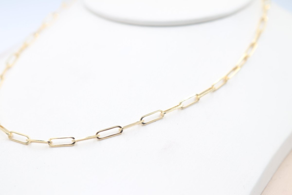 9ct Gold Paper clip Link Chain