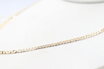 9ct Gold Curb Link Chain 55cm