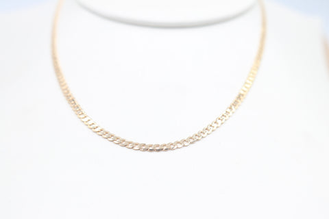 9ct Gold Curb Link Chain 50cm