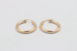 9ct Gold Round Hoops GE008
