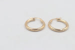 9ct Gold Round Hoops GE008