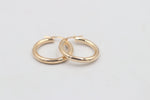 9ct Gold Round Hoops GE008
