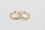 9ct Gold Round Hoops GE008