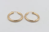 9ct Gold  Hoop Earrings GE017