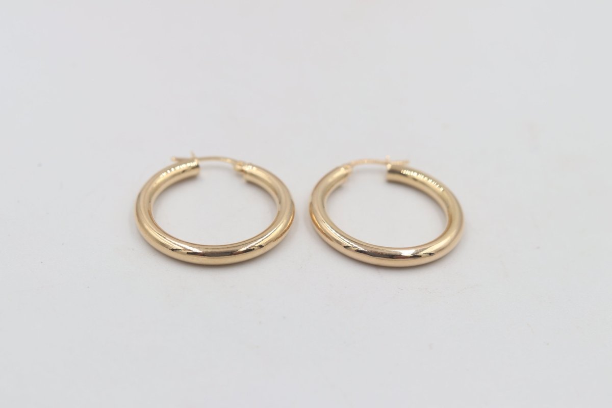 9ct Gold  Hoop Earrings GE017