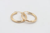 9ct Gold  Hoop Earrings GE017