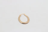 9ct Gold Prgressive profile Oval Shaped Hoops GE038